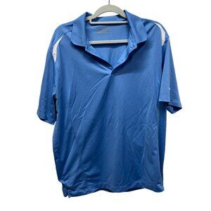 Nike Golf Dri-Fit Tour Performance Polo Shirt Blue White XL